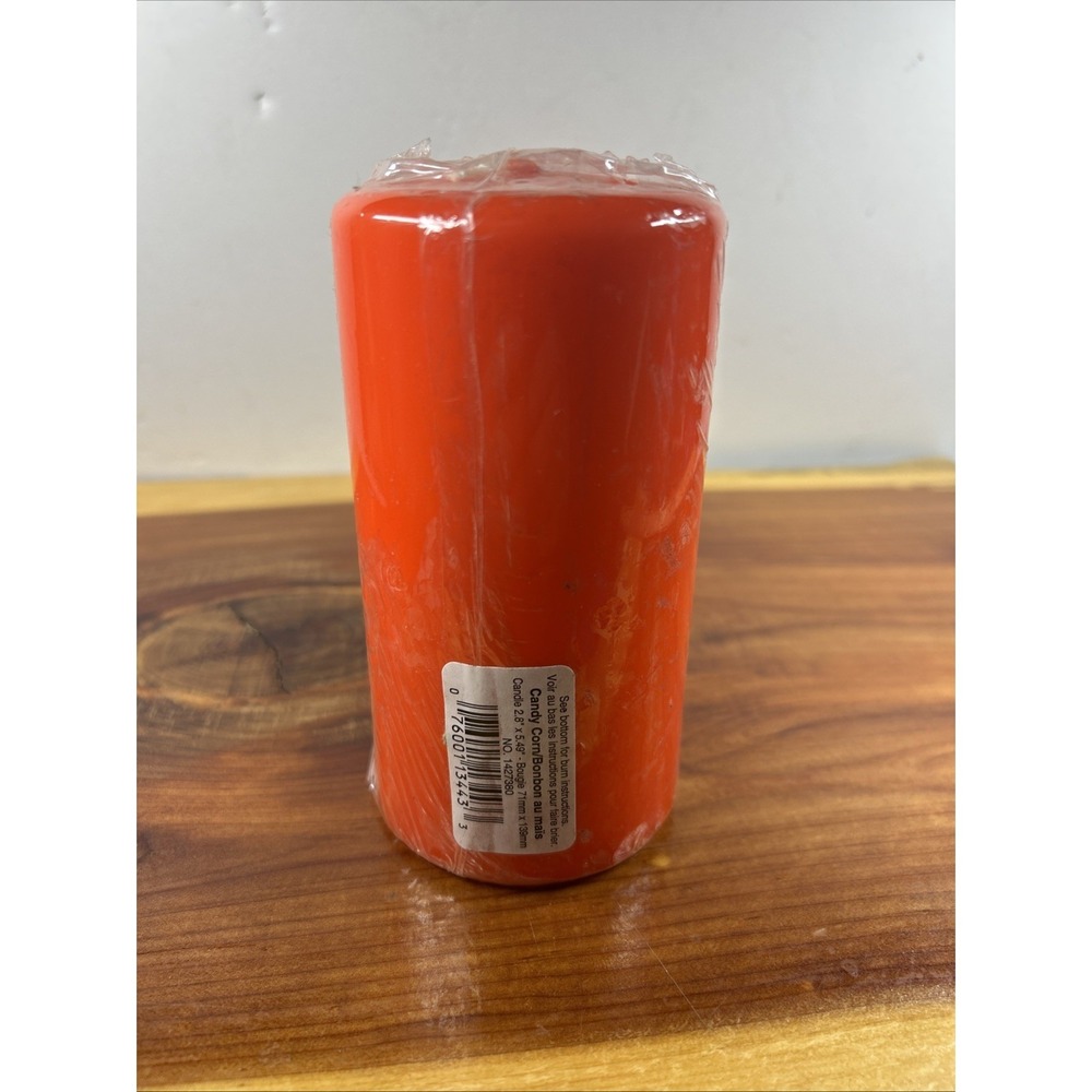Vtg Candle-Lite Company Candy Corn 5 1/2 LARGE Halloween Candle NOS - Picture 4 of 6
